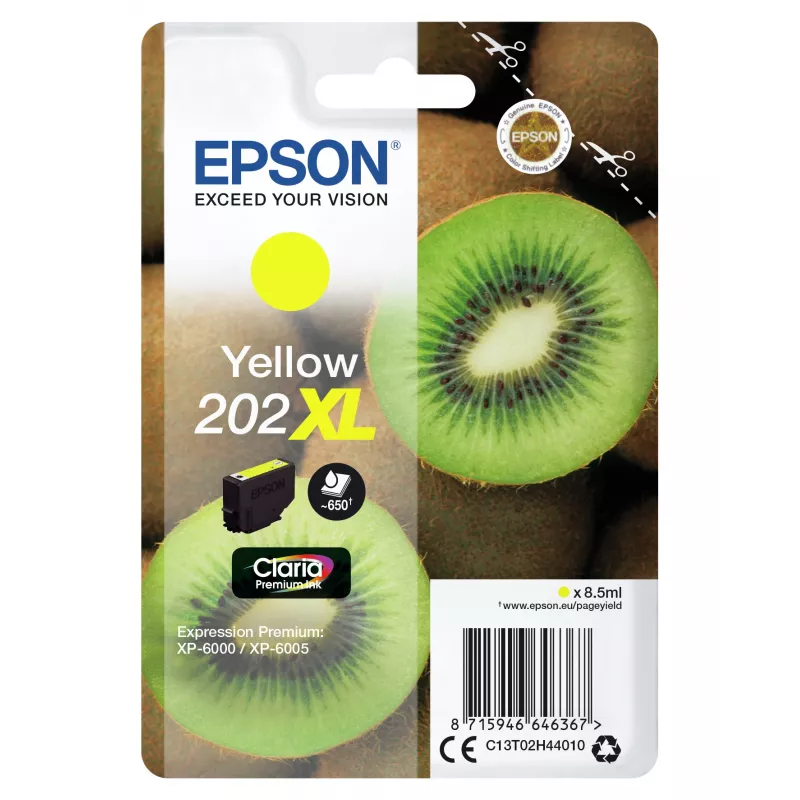 Epson Kiwi confezione singola giallo 202XL Claria Premium inchiostro
