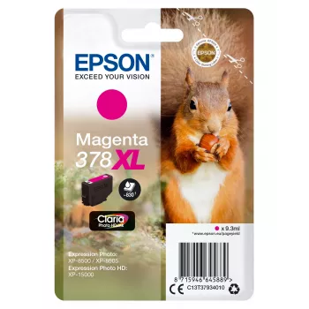 Epson 378XL cartuccia d'inchiostro magenta, Claria Photo HD, 9,3 ml (C13T37934010)