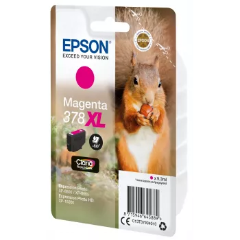 Epson 378XL cartuccia d'inchiostro magenta, Claria Photo HD, 9,3 ml (C13T37934010)