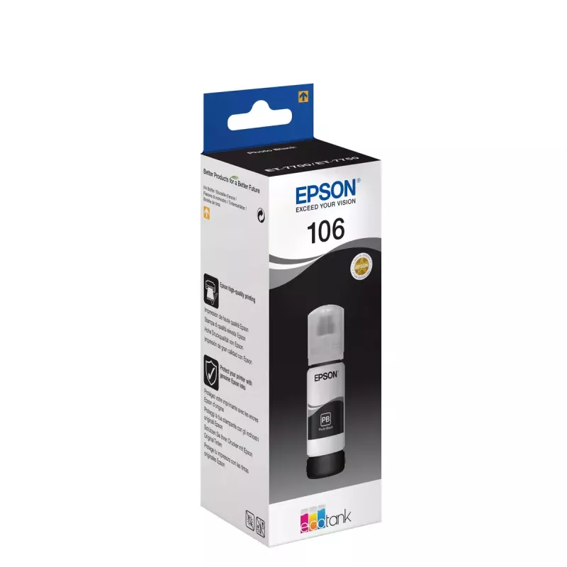 Epson EcoTank Photo 106 flacone d'inchiostro nero