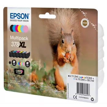 Epson Squirrel multipack 6 colori 378XL Claria Photo HD inchiostro