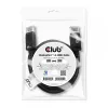 Club 3D CAC-2068 cavo DisplayPort 1.4, HBR3, 32,4 Gbps, 8K60Hz, M/M, 2 m, nero