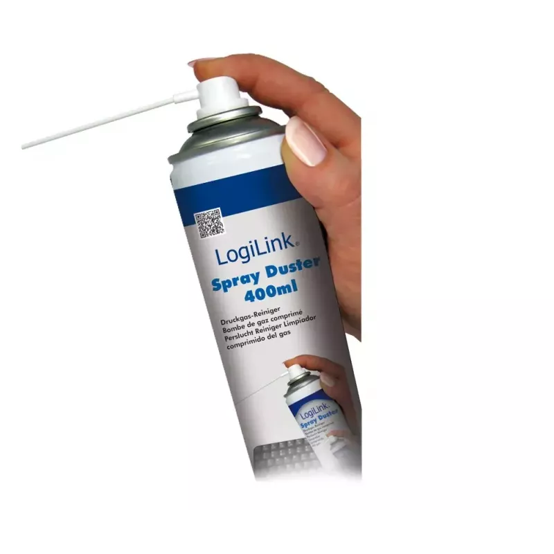Spray aria compressa LOGILINK 072074 — per elettronica e tastiere, bomboletta compatta