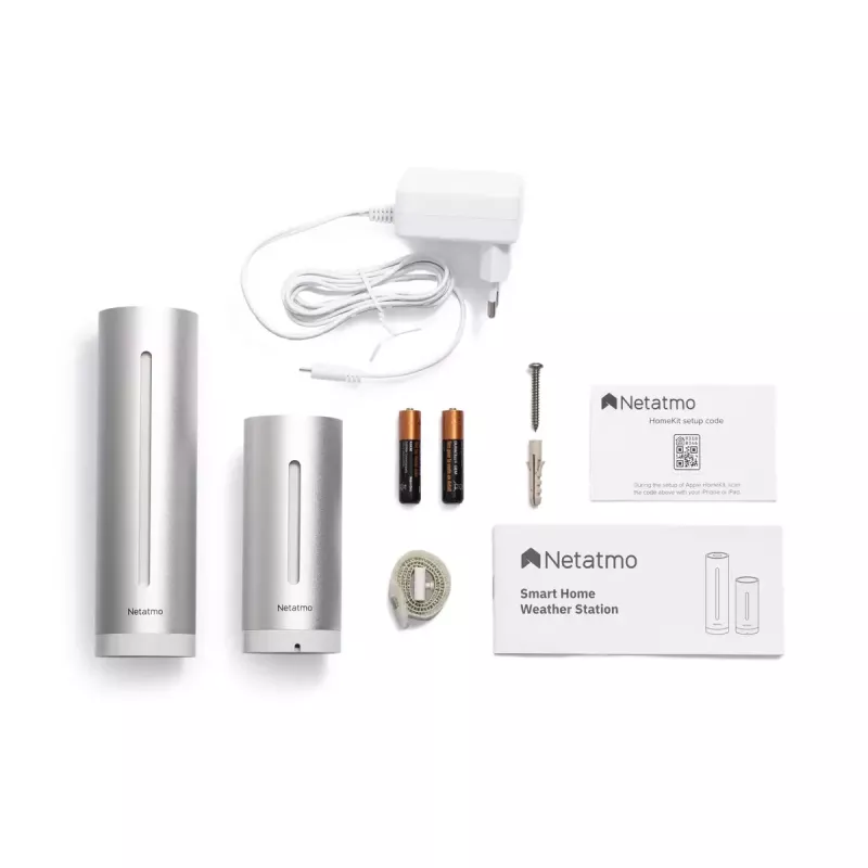 Netatmo NWS01-EC stazione meteo digitale alluminio batteria/USB Wi-Fi