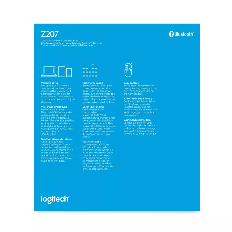Altoparlante Logitech Wireless Bluetooth nero 980-001295