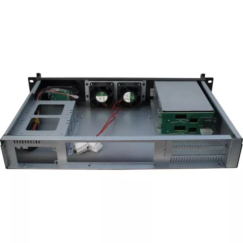 Case server Inter-Tech 1.5U-1528L rack nero