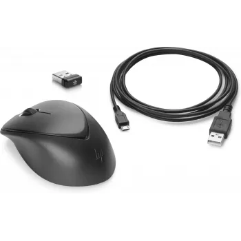 HP mouse Wireless Premium, ambidestro, laser, RF Wireless, 1200 DPI, nero