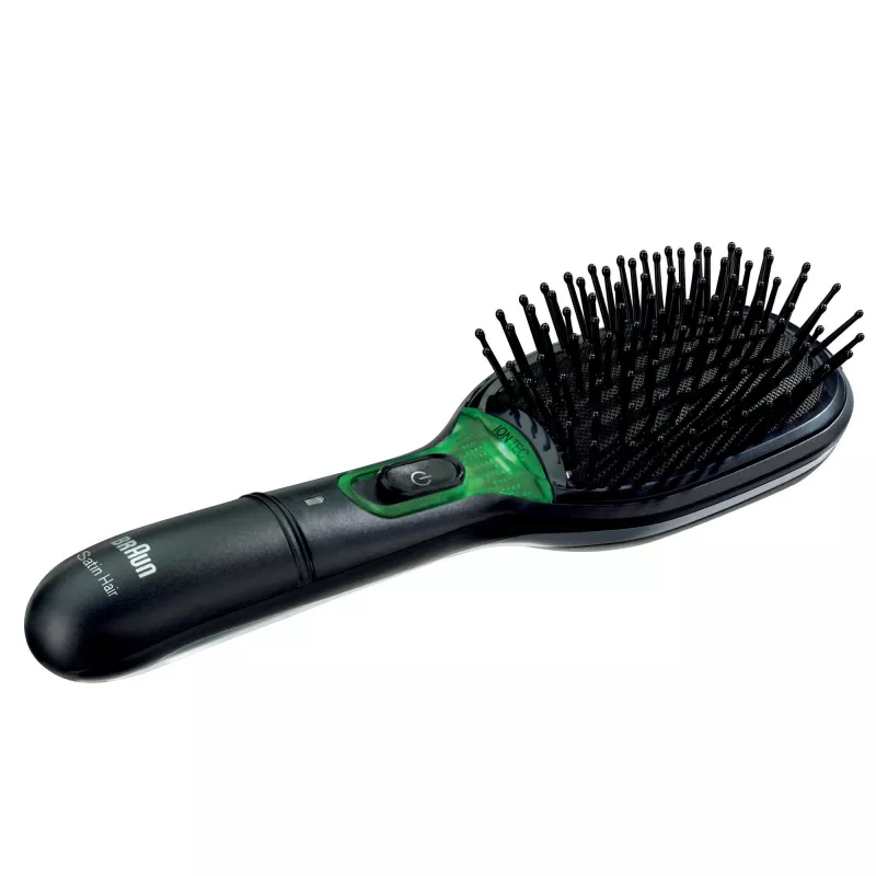 Spazzola per capelli Paddle BRAUN BR710 per adulti, nero e verde, 175 g