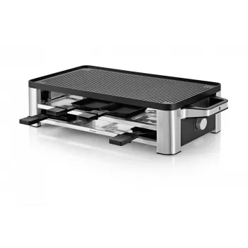 WMF Lono 0415040011 Raclettegrill 8 persone 1500 W nero, cromato