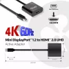 Adattatore attivo CLUB3D Mini DisplayPort 1.2 a HDMI 2.0 UHD