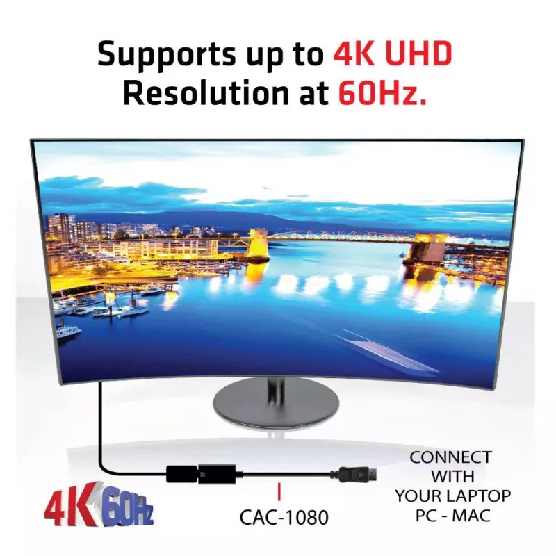 Adattatore attivo DisplayPort 1.4 a HDMI 2.0b CLUB3D CAC-1080