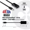 CLUB3D Mini DisplayPort 1.4 a HDMI 2.0b HDR Adattatore attivo
