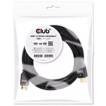 CLUB3D Cavo HDMI 2.0 4K60Hz RedMere 15m/49,2ft