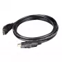 Club 3D CAC-1360 cavo HDMI 2.0 con Ethernet, rotante a 360°, 4K60Hz UHD, M/M, 2 m, nero