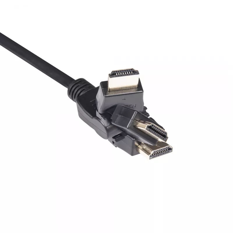 Club 3D CAC-1360 cavo HDMI 2.0 con Ethernet, rotante a 360°, 4K60Hz UHD, M/M, 2 m, nero