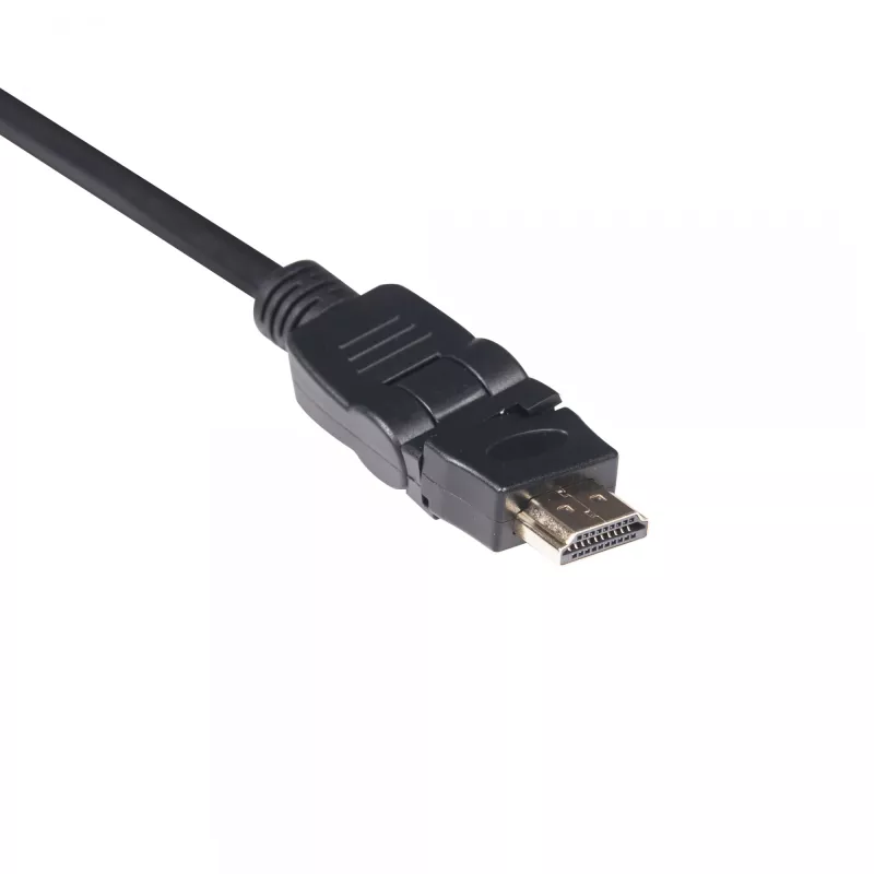 Club 3D CAC-1360 cavo HDMI 2.0 con Ethernet, rotante a 360°, 4K60Hz UHD, M/M, 2 m, nero
