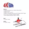 CLUB3D HDMI™ 4K@60Hz UHD Splitter AC Power 4 Porte