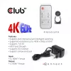 CLUB3D HDMI™ 2.0 UHD 4K60Hz SwitchBox 4 Porte con telecomando IR