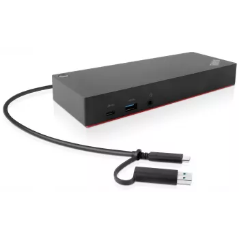 Dock per laptop/replicatore di porte Lenovo 40AF0135EU con cavo nero