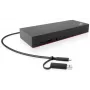 Dock per laptop/replicatore di porte Lenovo 40AF0135EU con cavo nero
