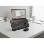 Set tastiera e mouse wireless Logitech MK540 Advanced – tastiera full-size QWERTZ, ricevitore USB, layout US, mouse ergonomico, nero/bianco