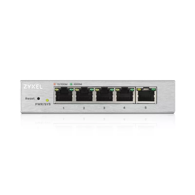 Zyxel GS1200-5 Managed Gigabit Ethernet (10/100/1000) argento