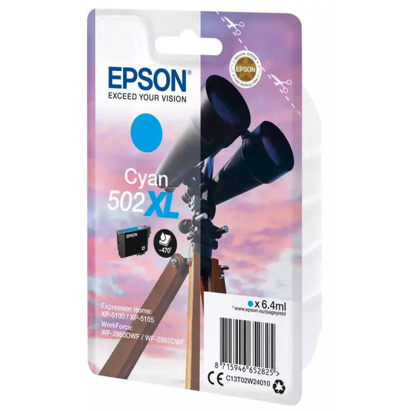 Cartuccia Epson 502XL ciano 470 pagine