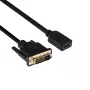 Club 3D CAC-1211 cavo da DVI-D a HDMI 1.4, Dual Link, M/F, 2 m, nero