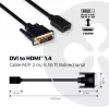 Club 3D CAC-1211 cavo da DVI-D a HDMI 1.4, Dual Link, M/F, 2 m, nero