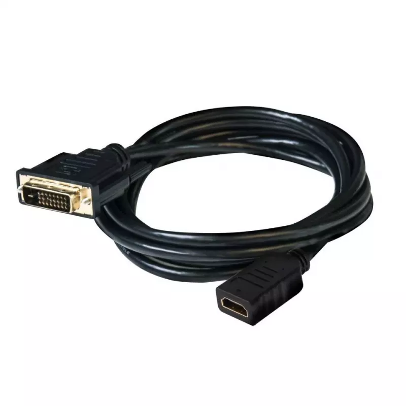 Club 3D CAC-1211 cavo da DVI-D a HDMI 1.4, Dual Link, M/F, 2 m, nero