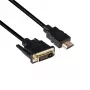Club 3D CAC-1210 cavo da DVI-D a HDMI 1.4, Dual Link, bidirezionale, 4K, M/M, 2 m, nero