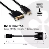 Club 3D CAC-1210 cavo da DVI-D a HDMI 1.4, Dual Link, bidirezionale, 4K, M/M, 2 m, nero