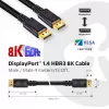 Club 3D CAC-1069B cavo DisplayPort 1.4 HBR3 8K 60 Hz, 32,4 Gbit/s, DSC 1.2, certificato VESA, M/M, 4 m, nero