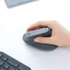 Mouse wireless ergonomico Logitech MX Vertical, MX Vertical, 4000 DPI, RF Wireless + Bluetooth, per destrimani, grafite, uso ufficio