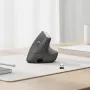 Mouse wireless ergonomico Logitech MX Vertical, MX Vertical, 4000 DPI, RF Wireless + Bluetooth, per destrimani, grafite, uso ufficio