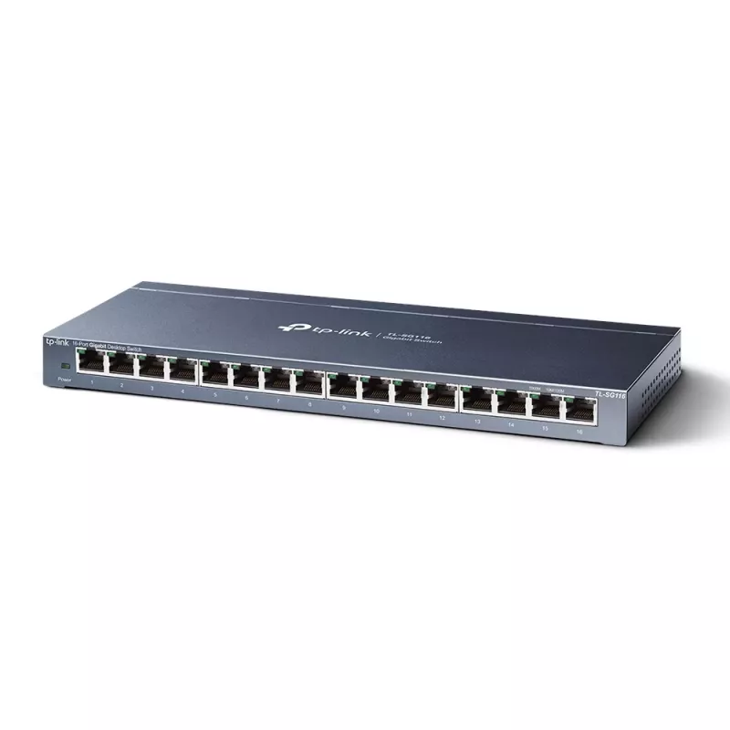 Switch di rete TP-Link 16 porte Gigabit Desktop, unmanaged, Gigabit Ethernet (10/100/1000), full duplex