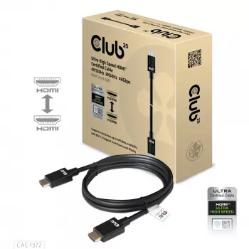 Cavo certificato CLUB3D Ultra High Speed HDMI 4K120Hz, 8K60Hz 48 Gbit/s M/M 2 m