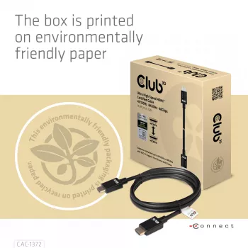 Cavo certificato CLUB3D Ultra High Speed HDMI 4K120Hz, 8K60Hz 48 Gbit/s M/M 2 m