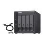 Case QNAP TR-004 a 4 vani - 2.5/3.5 pollici - Serial ATA II - 0,1,5,10,JBOD - 3.2 Gen 1 (3.1 Gen 1) - USB Type-C