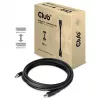 Club 3D CAC-1061 cavo DisplayPort 1.4 HBR3 8K 60 Hz, 32,4 Gbit/s, DSC 1.2, certificato VESA, con blocco, M/M, 5 m, nero