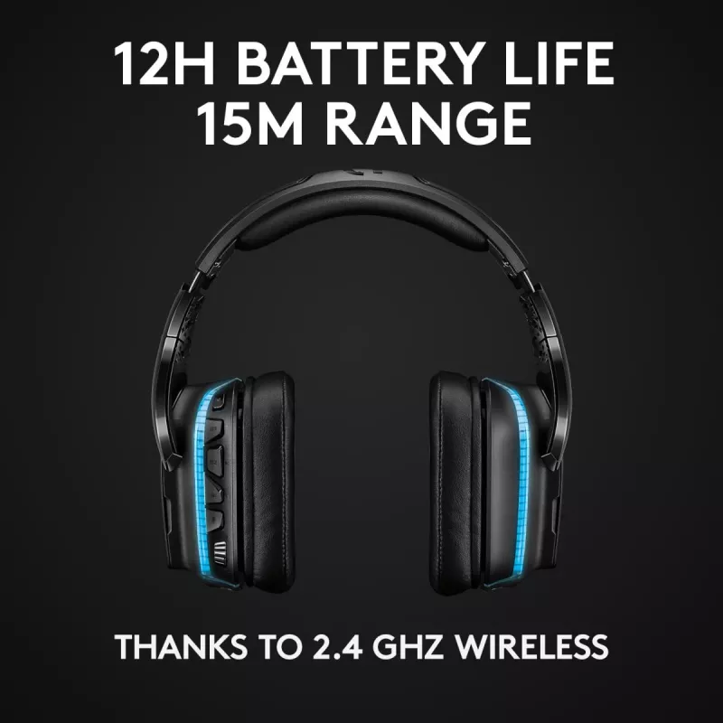 LOGITECH G935 Wireless 7.1 Surround Sound Lightsync Headset gaming – 2,4 GHz
