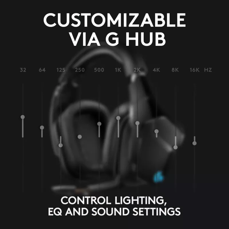 LOGITECH G935 Wireless 7.1 Surround Sound Lightsync Headset gaming – 2,4 GHz