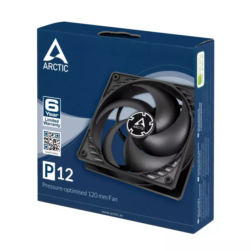 ARCTIC P12 – Ventola 120 mm ottimizzata per la pressione