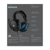 LOGITECH G432 - USB / 3.5mm - Headset gaming - 7.1 Surround - blu