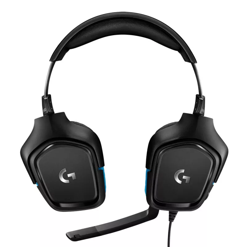 LOGITECH G432 - USB / 3.5mm - Headset gaming - 7.1 Surround - blu