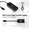 CLUB3D Adattatore USB 3.2 Gen1 Type-C a RJ45 2.5Gbps