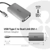 CLUB3D Adattatore attivo USB3.2 Gen1 Type-C a Dual Link DVI-D HDCP ON M/F