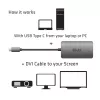 CLUB3D Adattatore attivo USB3.2 Gen1 Type-C a Dual Link DVI-D HDCP ON M/F