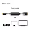 Cavo attivo USB Type-C a VGA M/M CLUB3D CAC-1512 5m