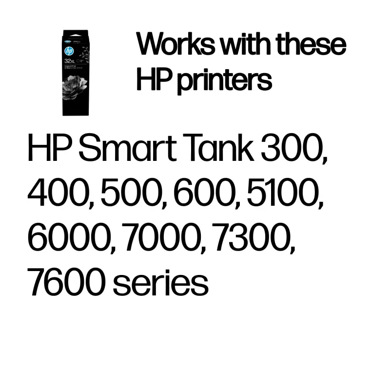 HP 32XL 135 ml flacone d'inchiostro originale nero, nero, Malaysia, 15 - 35 °C, 15 - 35 °C, 20 - 80 %, 1 pz.